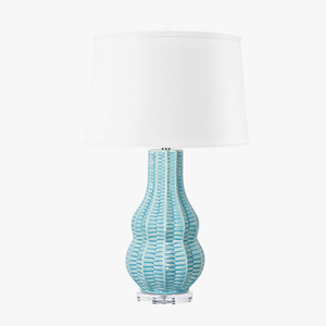 Quinn Waterfall Blue Lamp