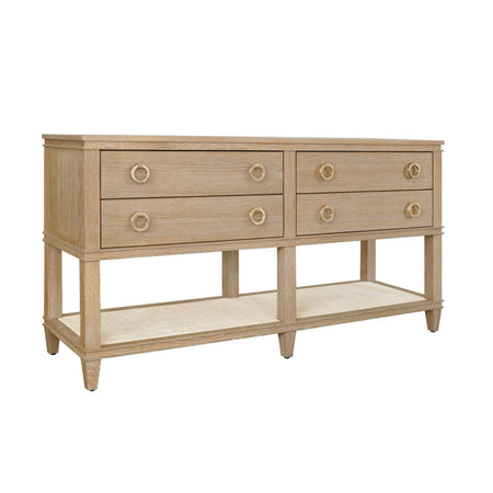 Cogswell Cerused Oak Console