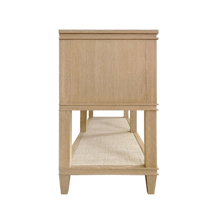 Cogswell Cerused Oak Console Side View