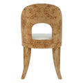 Radcliffe Burl Chair back cutout view