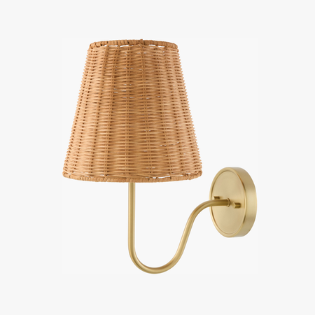 Raphael Woven Rattan Wall Sconce