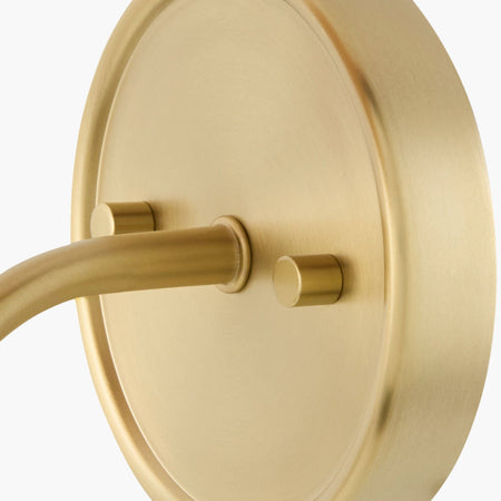 Raphael Woven Rattan Wall Sconce gold hardware