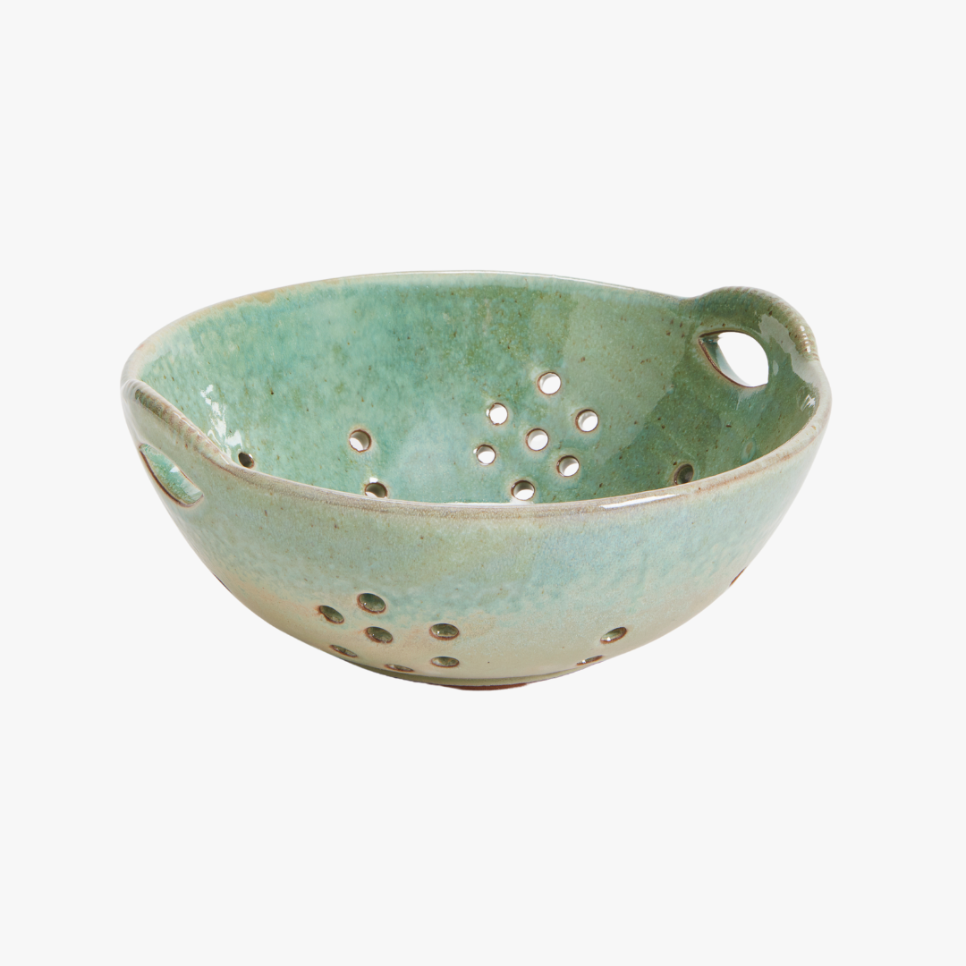 Reactive Glaze Berry Bowl - Stoneware Colander - Dear Keaton