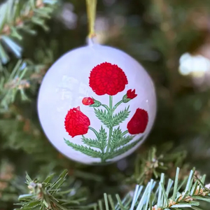 Red Poppy Ornament