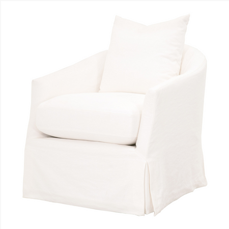 Resnick Cream Swivel Club Chair