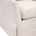 Resnick Sand Slipcover Swivel Club Chair - performance fabric 