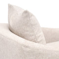 Resnick Sand Slipcover Swivel Club Chair - performance fabric cushion