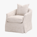 Resnick Sand Swivel Club Chair