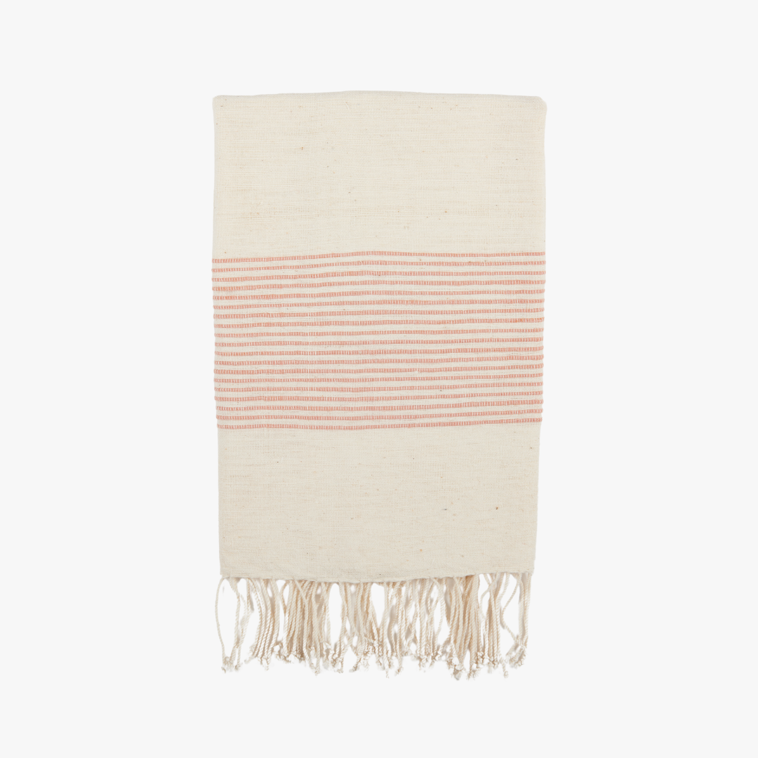 Riviera Blush Ribs Hand Towel
