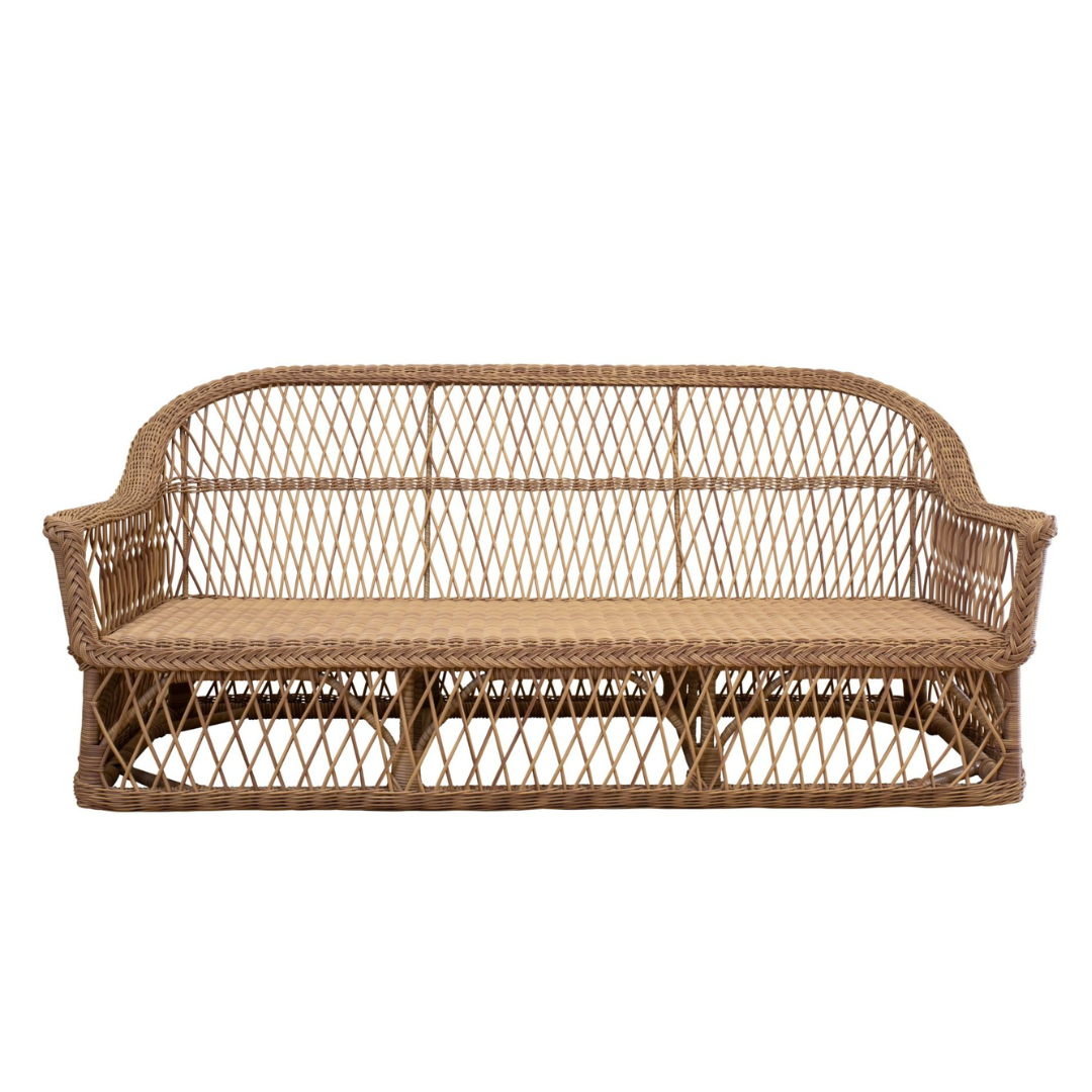 Rosemary Synthetic Wicker Outdoor Sofa 