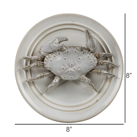 Round Crab Ceramic Wall Hanging dimensions