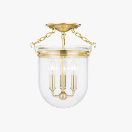 Rousham Glass Semi Flush Mount