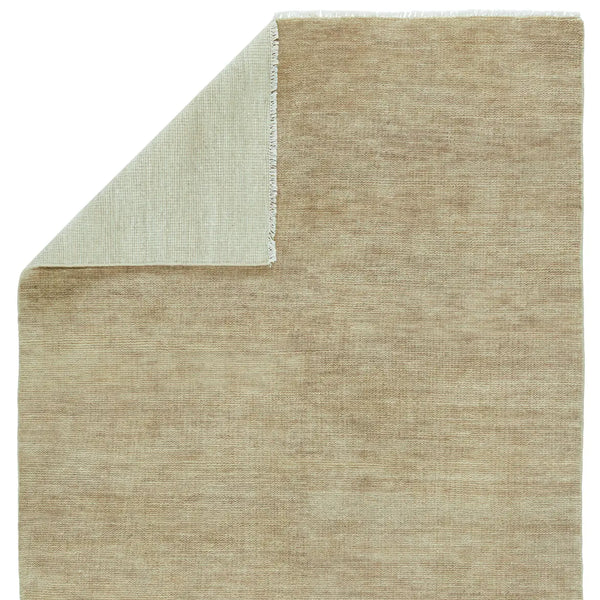 Sanditon Sesame Rug with folded corner