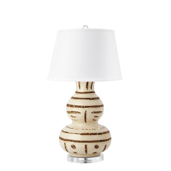 Shino Table Lamp with white linen shade