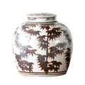 Bamboo Leaves Ginger Jar