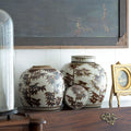 Bamboo Leaves Ginger Jar