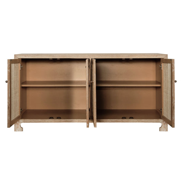 Sloan Oak Cabinet Inside Adjustable Shelves