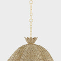 Solie Woven Pendant  - Brass accents