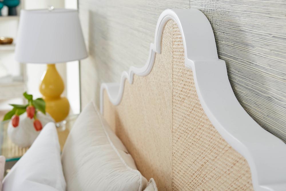 Valentina Grasscloth Headboard closeup