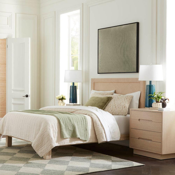 Palmetto Queen Bed styled in bedroom