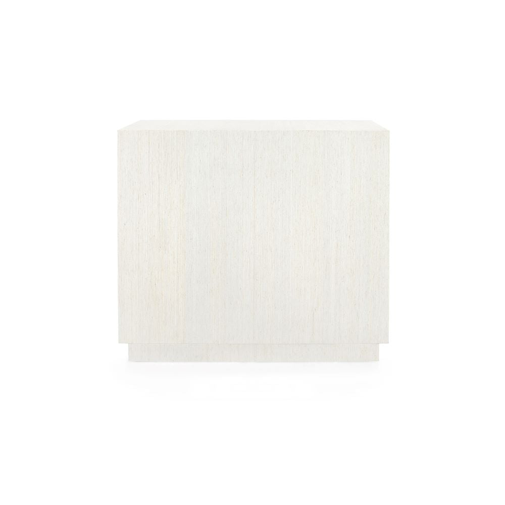 Sadie Silver Grasscloth Chest Finished Back