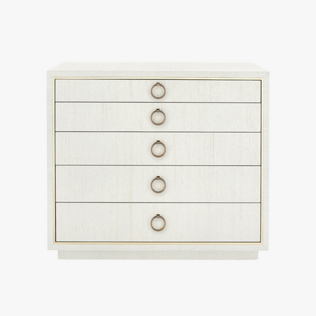 Sadie Silver Grasscloth Chest