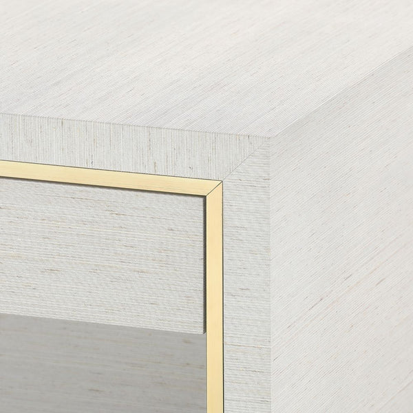 Sadie Silver Side Table Champagne Details