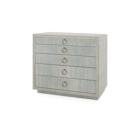 Sadie Slate Blue Grasscloth Chest from Dear Keaton
