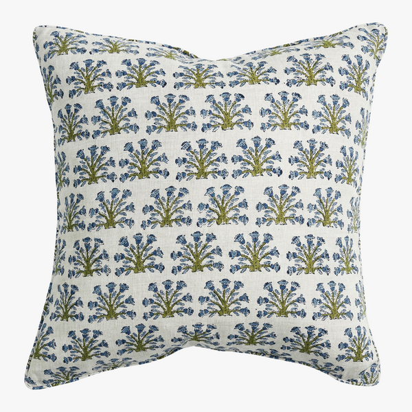 Samode Moss Azure Pillow Cover