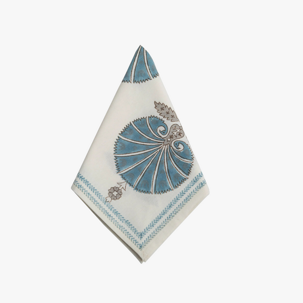 Sandrine Napkin - blue shells
