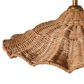 Savannah Woven Rattan Pendant Light texture closeup