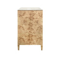 Saxon Burl Wood Dresser side view