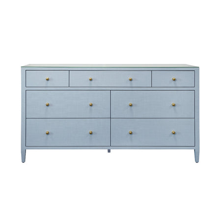 Saxon Light Blue Dresser with brass knobs