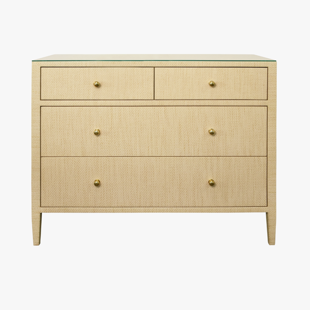 Saxon Natural Grasscloth Chest by Dear Keaton