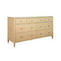 Saxon Natural Grasscloth Dresser with brass knobs