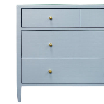 Saxon Light Blue Chest - Designer Bedroom Furniture