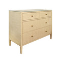 Saxon Undyed Grasscloth Chest with brass knobs