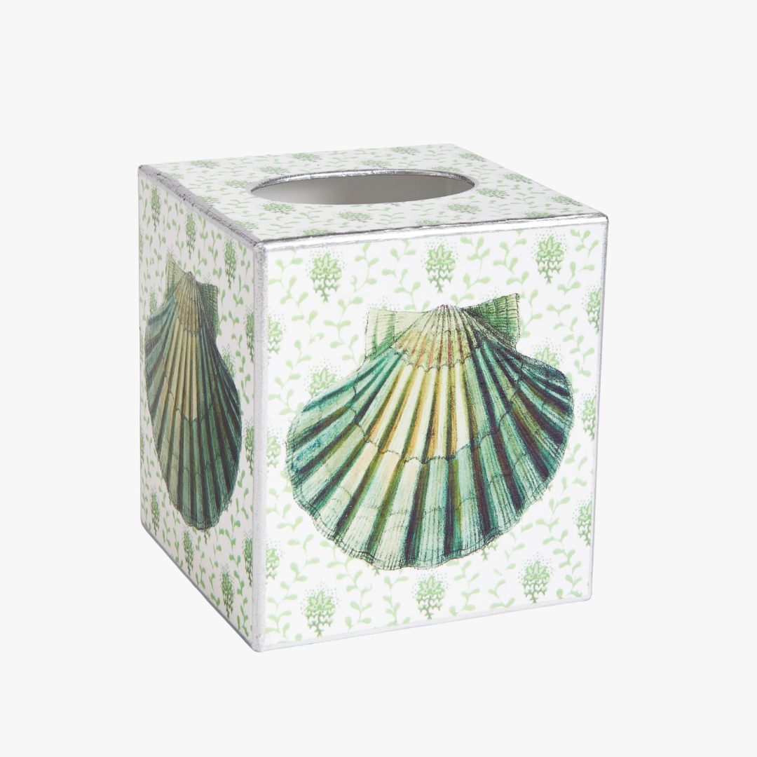 Scallop Shell Tissue Box Cover