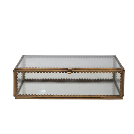 Scalloped Edge Glass Display Box