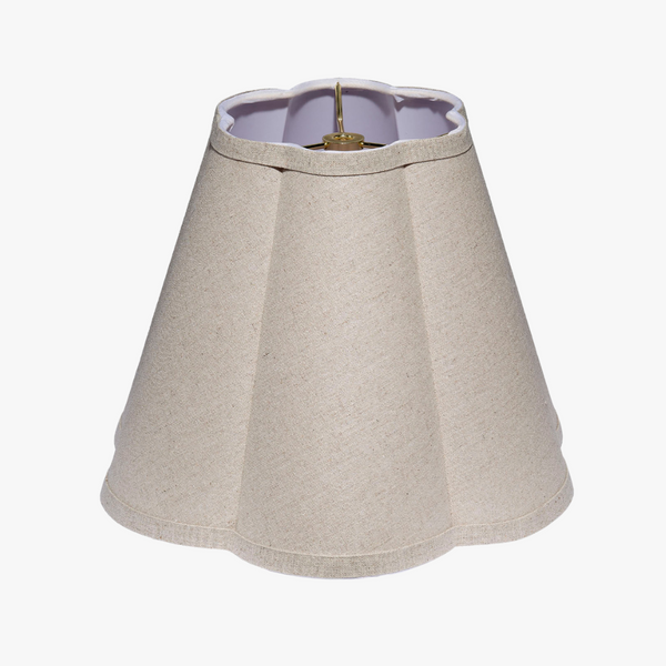 10" Empire Square Linen Lampshade - Grey