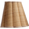 Scalloped Natural Raffia Wall Sconce side view