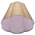 Scalloped Raffia Lamp Shade inside view