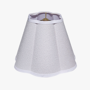 Scalloped White Lamp Shade