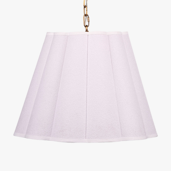 Scalloped White Pendant Light