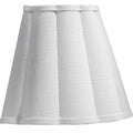 Scalloped White Wall Sconce Side View