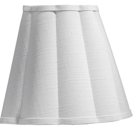 Scalloped White Wall Sconce Side View