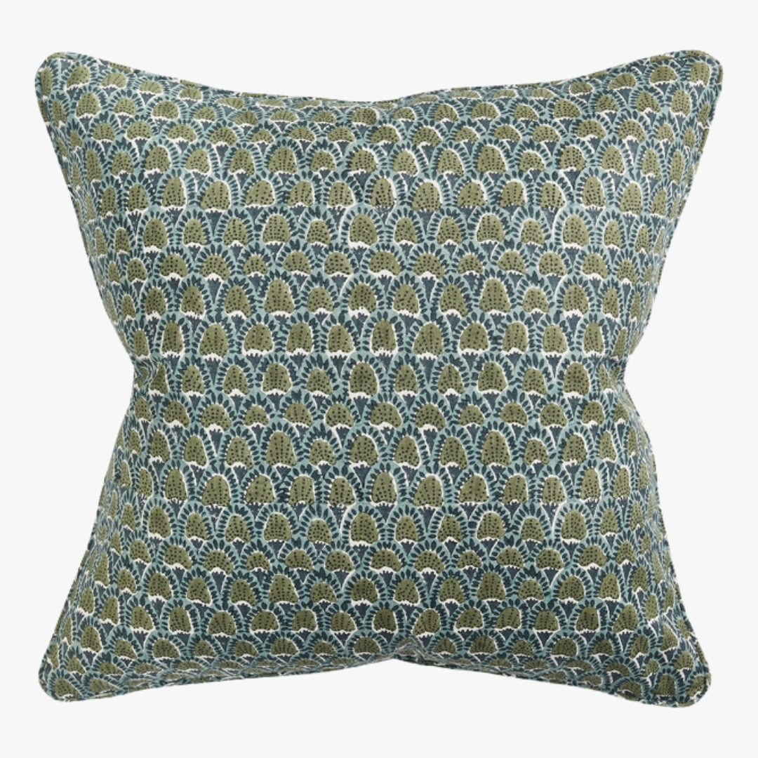 Scopello Slate Block Print Pillow Cover