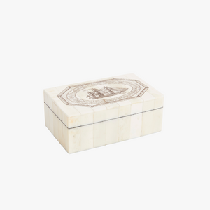 Scrimshaw Boat Trinket Box