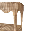 Seascale Demilune Console - Woven Rattan Closeup