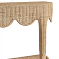 Seascale Demilune Console Scalloped Edge Details